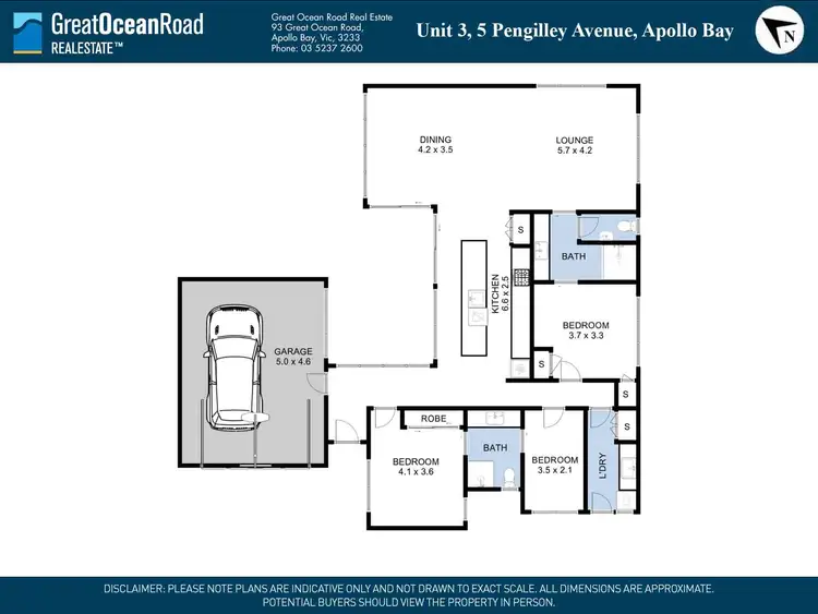 Floorplan of Homely unit listing, 3/5 Pengilley Avenue, Apollo Bay VIC 3233
