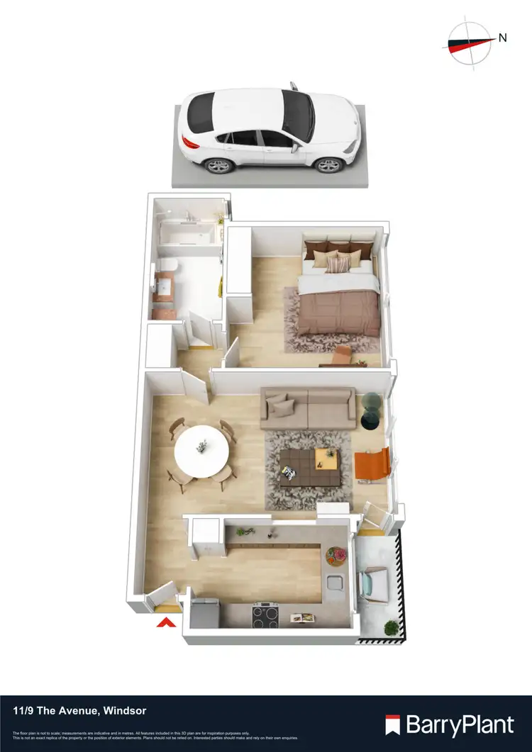 Floorplan of Homely apartment listing, 11/9 The Avenue, Windsor VIC 3181