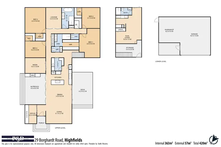 Floorplan of Homely house listing, 29 Borghardt Road, Highfields QLD 4352
