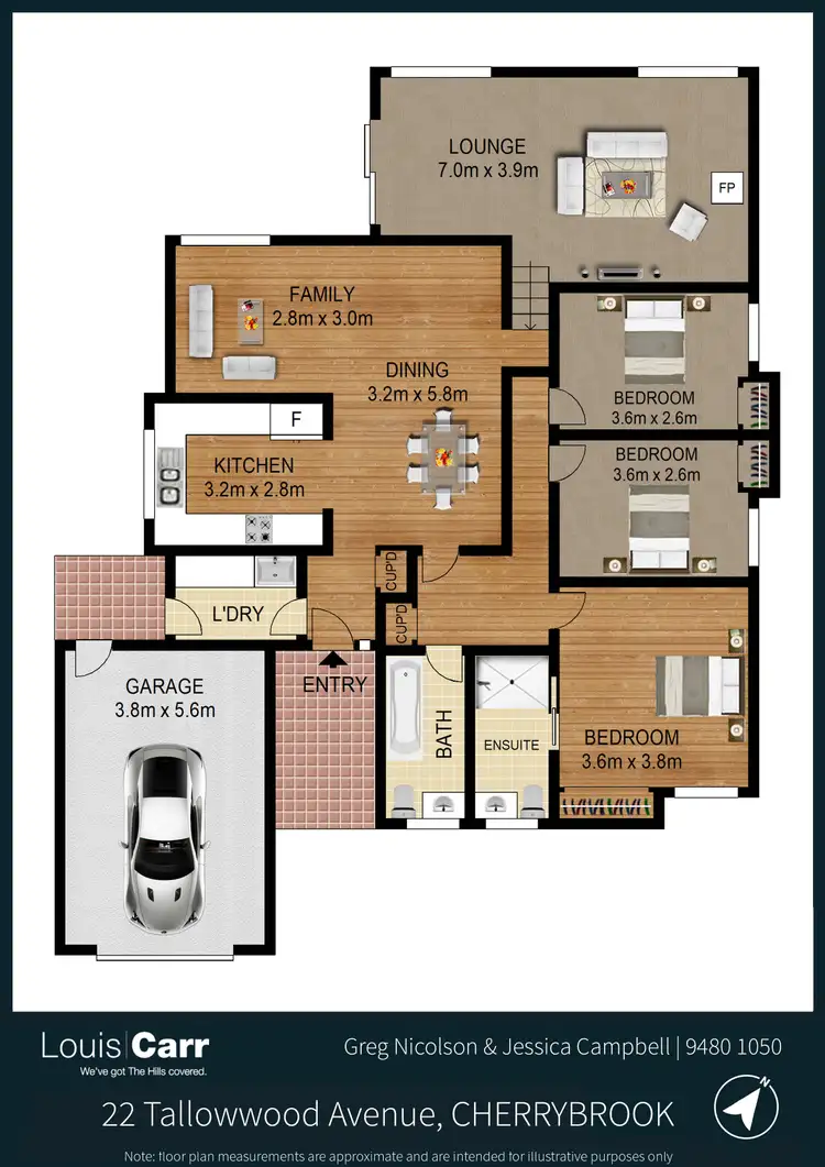 Floorplan of Homely house listing, 22 Tallowwood Avenue, Cherrybrook NSW 2126