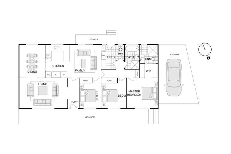 Floorplan of Homely house listing, 1 Coyne Street, Fadden ACT 2904