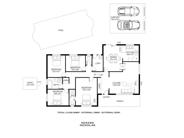 Floorplan of Homely house listing, 3 Hobart Crescent, Banksia Park SA 5091