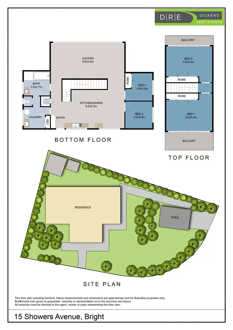 Floorplan of Homely house listing, 15 Showers Avenue, Bright VIC 3741