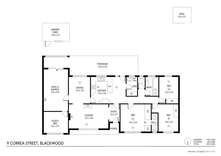 Floorplan of Homely house listing, 9 Correa Street, Blackwood SA 5051