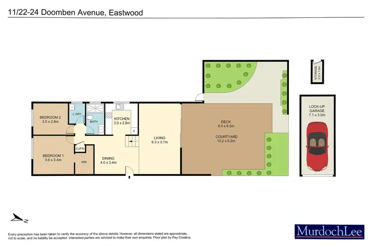 Floorplan of Homely apartment listing, 11/22-24 Doomben Avenue, Eastwood NSW 2122