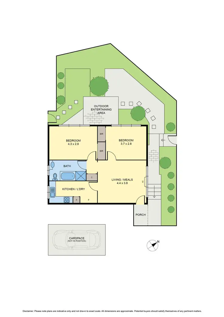 Floorplan of Homely unit listing, 1/18 Gillies Street, Essendon North VIC 3041