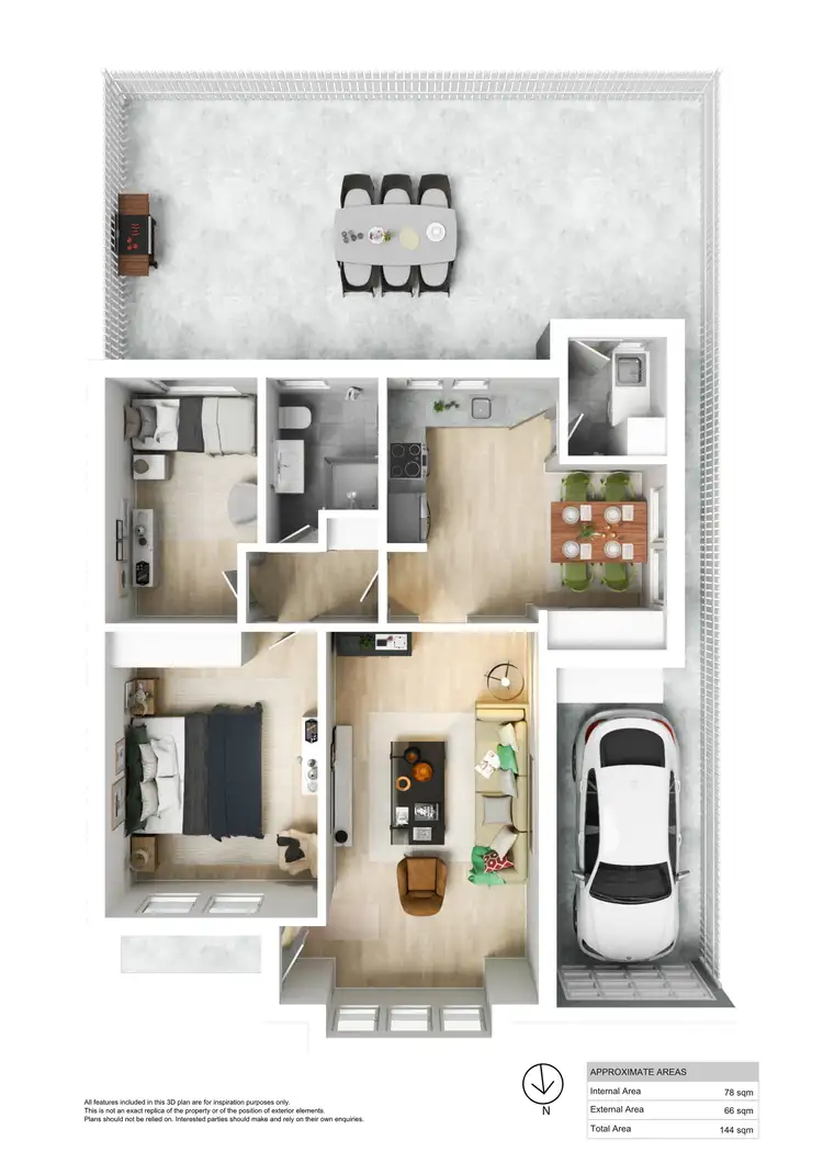 Floorplan of Homely unit listing, 2/18 East Terrace, Kensington Gardens SA 5068