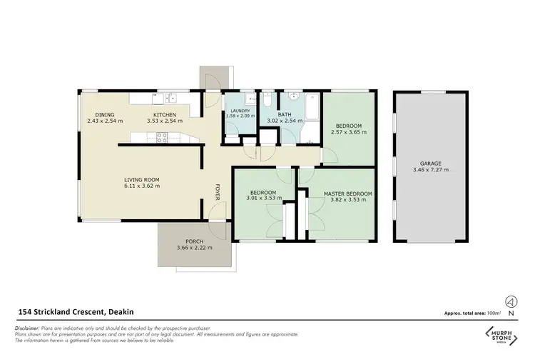 Floorplan of Homely house listing, 154 Strickland Crescent, Deakin ACT 2600