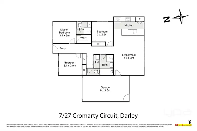 Floorplan of Homely house listing, 7/27 Cromarty Circuit, Darley VIC 3340