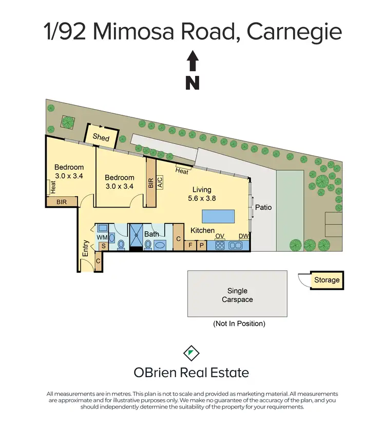 Floorplan of Homely apartment listing, 1/92 Mimosa Road, Carnegie VIC 3163