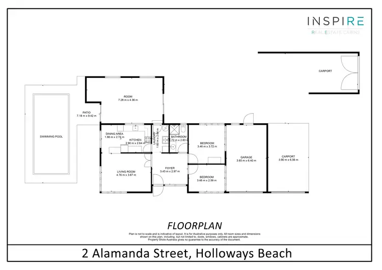 Floorplan of Homely house listing, 2 Alamanda Street, Holloways Beach QLD 4878