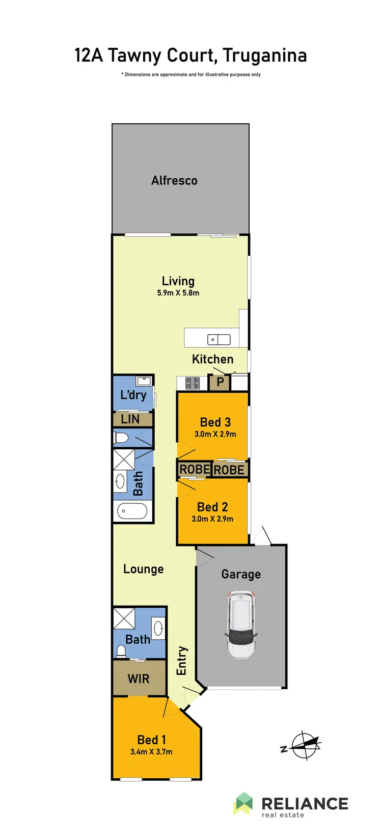 Floorplan of Homely house listing, 12A Tawny Court, Truganina VIC 3029