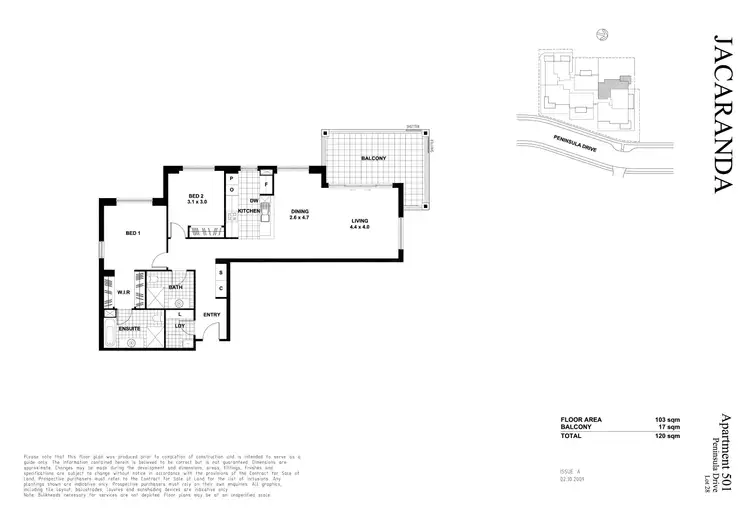 Floorplan of Homely apartment listing, 501/10 Peninsula Drive, Breakfast Point NSW 2137
