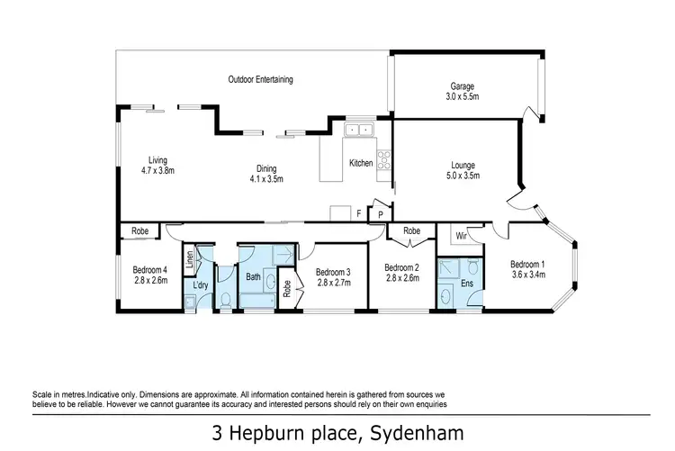 Floorplan of Homely house listing, 3 Hepburn Place, Sydenham VIC 3037