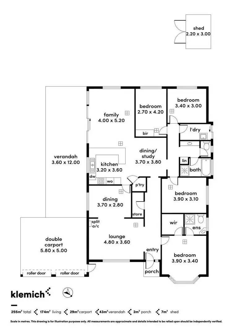 Floorplan of Homely house listing, 10 Trinity Drive, Evanston Park SA 5116