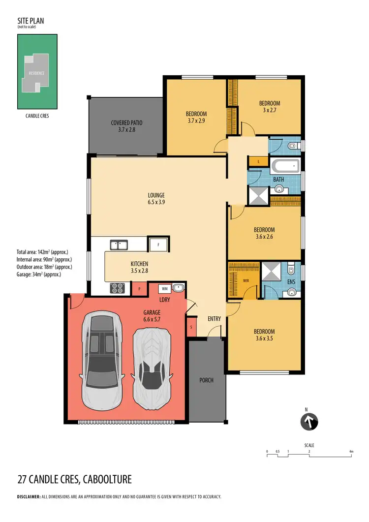 Floorplan of Homely house listing, 27 Candle Crescent, Caboolture QLD 4510