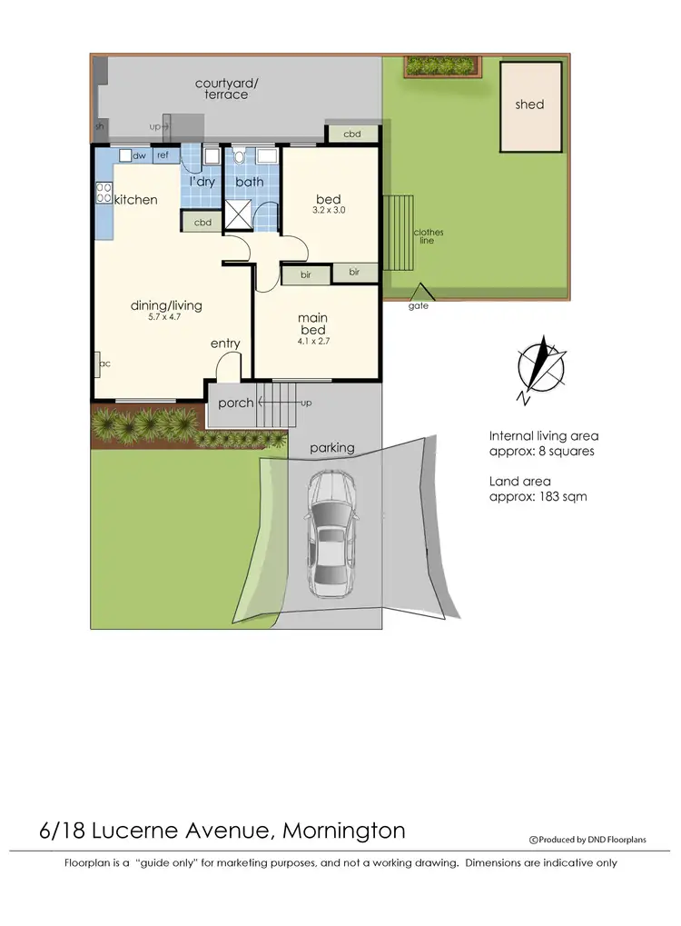 Floorplan of Homely unit listing, 6/18 Lucerne Avenue, Mornington VIC 3931