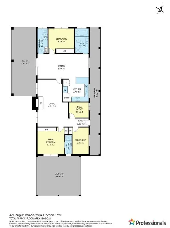 Floorplan of Homely house listing, 42A Douglas Parade, Yarra Junction VIC 3797
