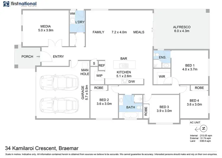Floorplan of Homely house listing, 34 Kamilaroi Crescent, Braemar NSW 2575