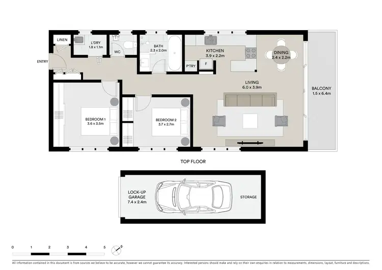 Floorplan of Homely apartment listing, 6/141 Hall Street, Bondi Beach NSW 2026