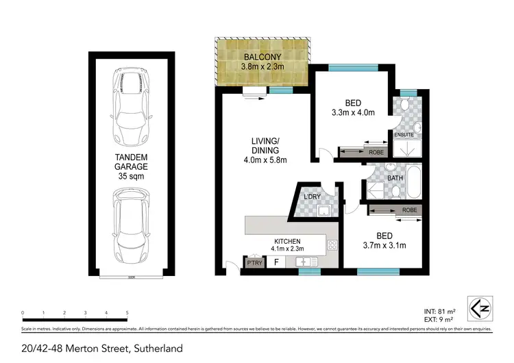 Floorplan of Homely unit listing, 20/42-48 Merton Street, Sutherland NSW 2232