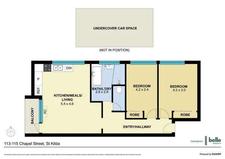 Floorplan of Homely apartment listing, 10/113-115 Chapel Street, St Kilda VIC 3182