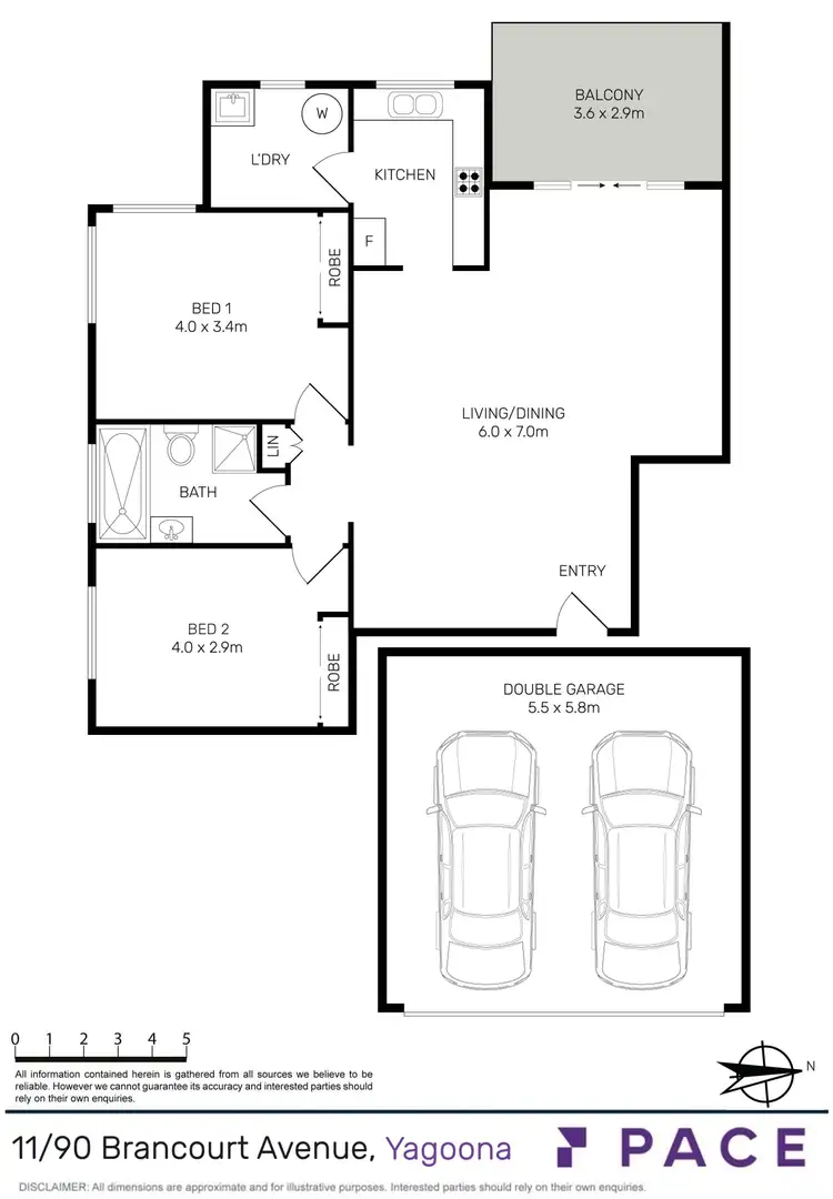 Floorplan of Homely apartment listing, 11/90 Brancourt Avenue, Yagoona NSW 2199