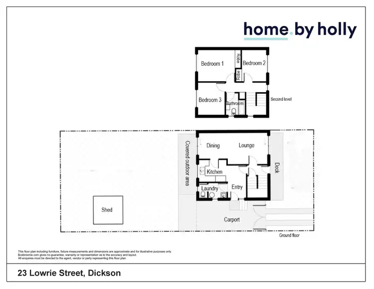 Floorplan of Homely house listing, 23 Lowrie Street, Dickson ACT 2602