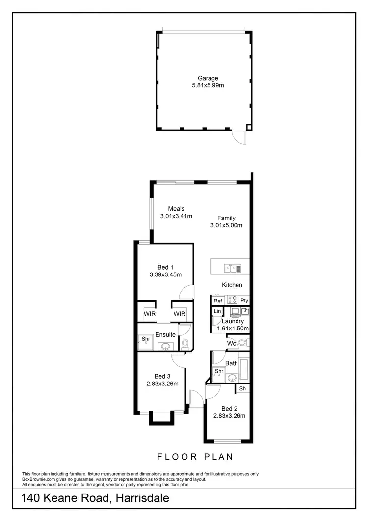 Floorplan of Homely house listing, 140 Keane Road, Harrisdale WA 6112