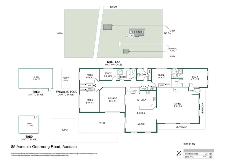 Floorplan of Homely house listing, 85 Axedale-Goornong Road, Axedale VIC 3551