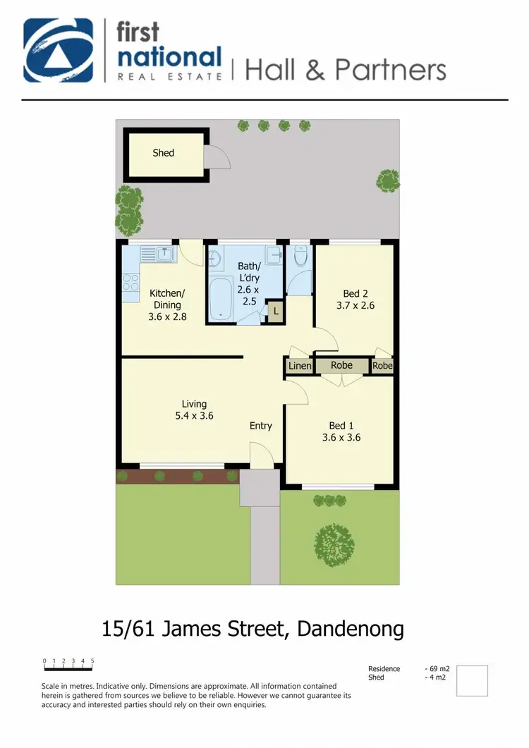 Floorplan of Homely unit listing, 15/61 James Street, Dandenong VIC 3175