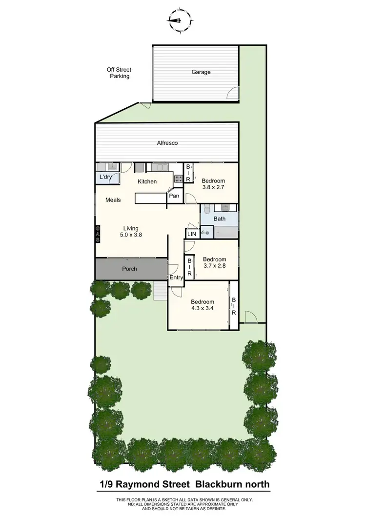 Floorplan of Homely house listing, 1/9 Raymond Street, Blackburn North VIC 3130