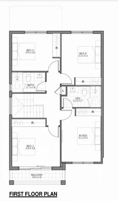Floorplan of Homely townhouse listing, 16 Myrica Avenue, Riverstone NSW 2765