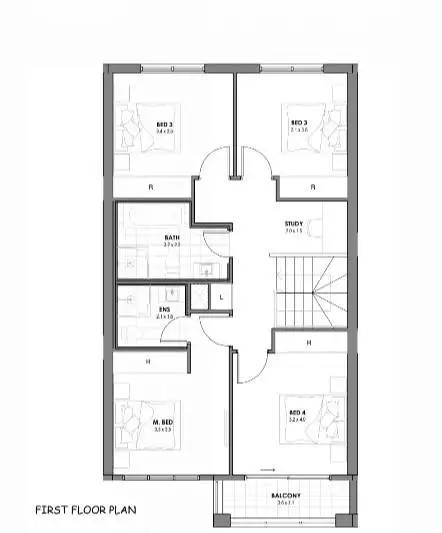 Floorplan of Homely townhouse listing, 23 Boundary Road, Tallawong NSW 2762