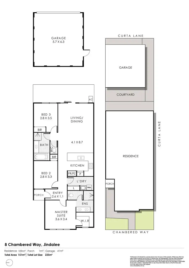 Floorplan of Homely house listing, 8 Chambered Way, Jindalee WA 6036