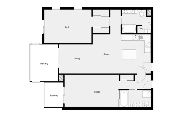Floorplan of Homely apartment listing, 216/57-65 Paradise Palms Drive, Kewarra Beach QLD 4879