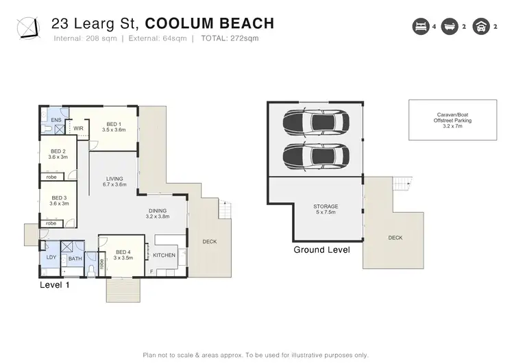 Floorplan of Homely house listing, 23 Learg Street, Coolum Beach QLD 4573