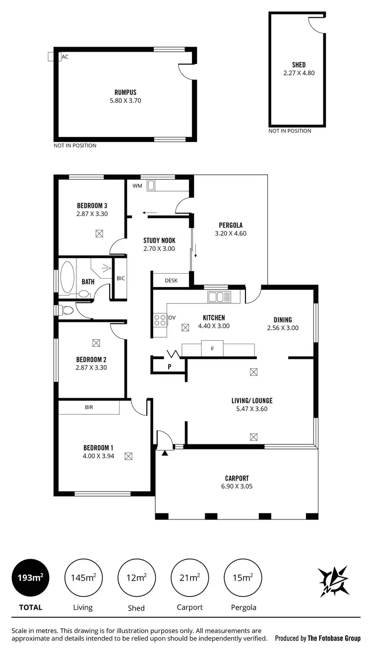 Floorplan of Homely house listing, 1 Newland Avenue, Ridgehaven SA 5097