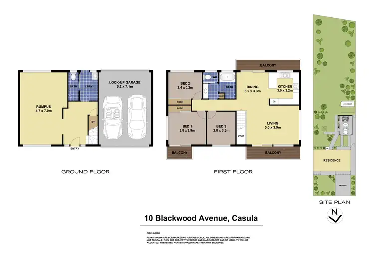 Floorplan of Homely house listing, 10 Blackwood Avenue, Casula NSW 2170