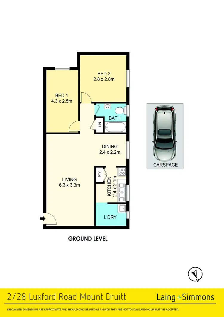 Floorplan of Homely unit listing, 2/28 Luxford Road, Mount Druitt NSW 2770