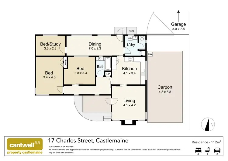Floorplan of Homely house listing, 17 Charles Street, Castlemaine VIC 3450