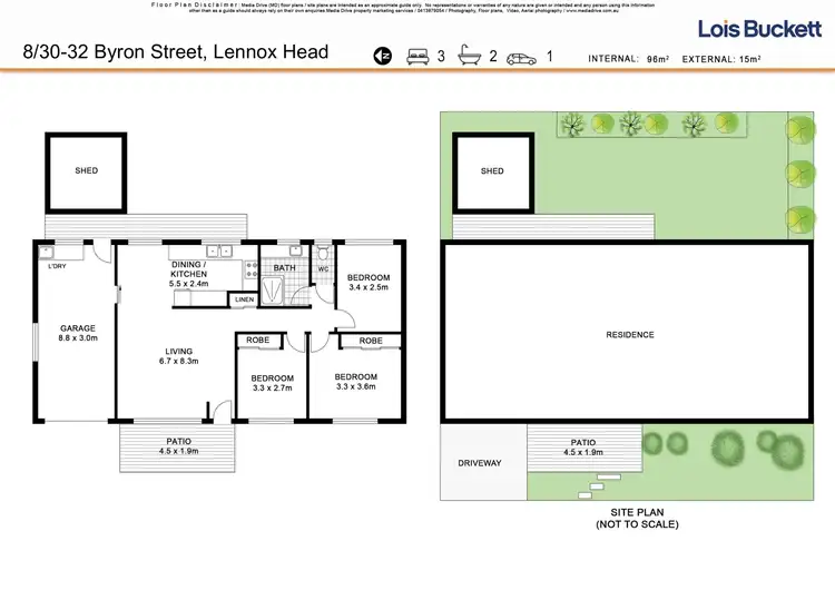 Floorplan of Homely villa listing, 8/30-32 Byron Street, Lennox Head NSW 2478
