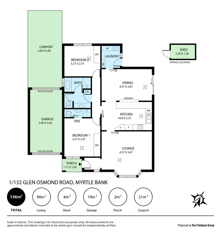 Floorplan of Homely unit listing, 1/352 Glen Osmond Road, Myrtle Bank SA 5064