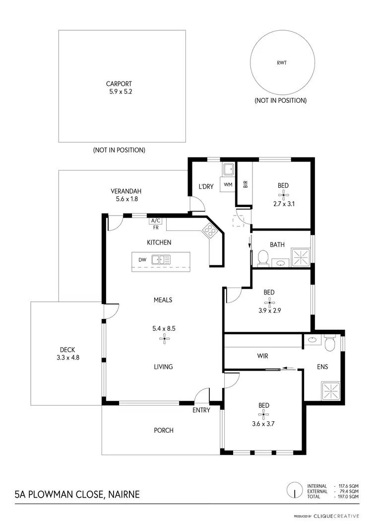 Floorplan of Homely house listing, 5A Plowman Close, Nairne SA 5252