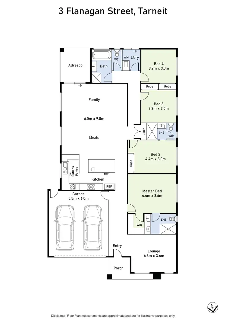 Floorplan of Homely house listing, 3 Flanagan Street, Tarneit VIC 3029