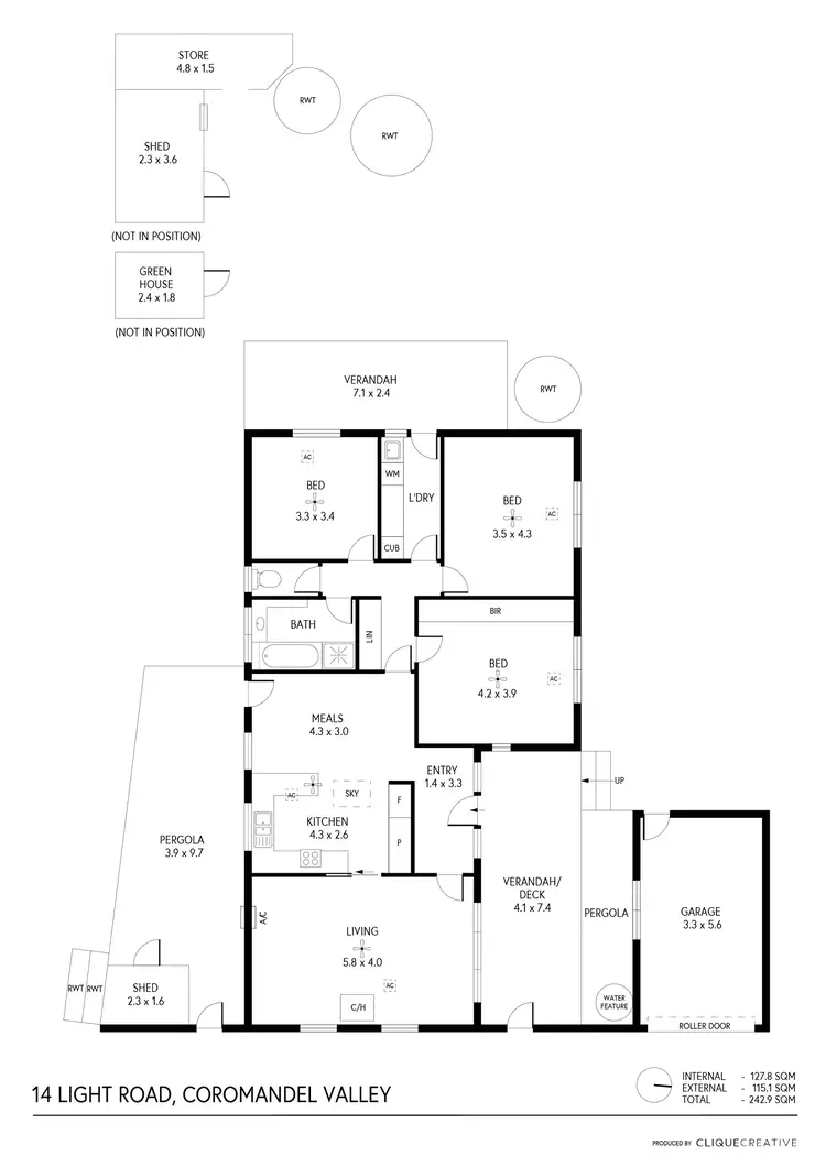 Floorplan of Homely house listing, 14 Light Road, Coromandel Valley SA 5051