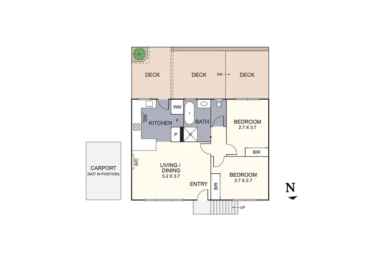Floorplan of Homely unit listing, 2/14 Newman Road, Mooroolbark VIC 3138
