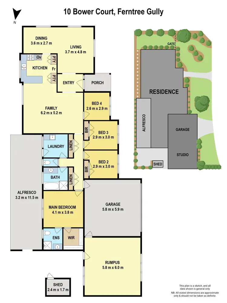Floorplan of Homely house listing, 10 Bower Court, Ferntree Gully VIC 3156