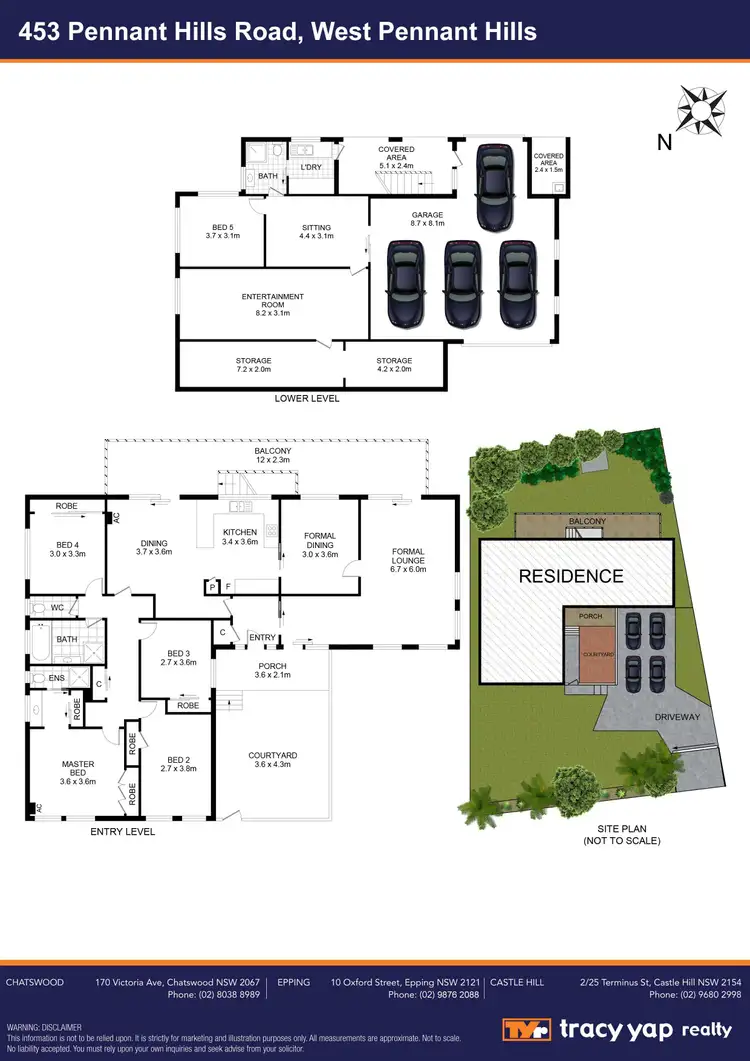 Floorplan of Homely house listing, 453 Pennant Hills Road, West Pennant Hills NSW 2125