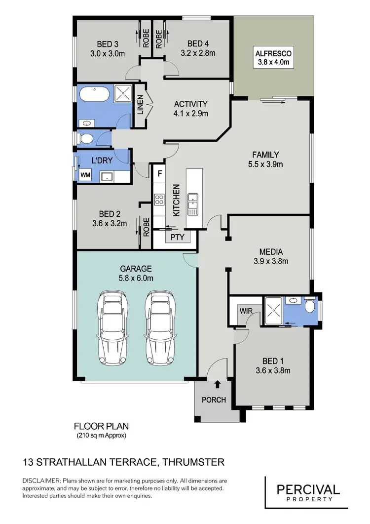Floorplan of Homely house listing, 13 Strathallan Terrace, Thrumster NSW 2444